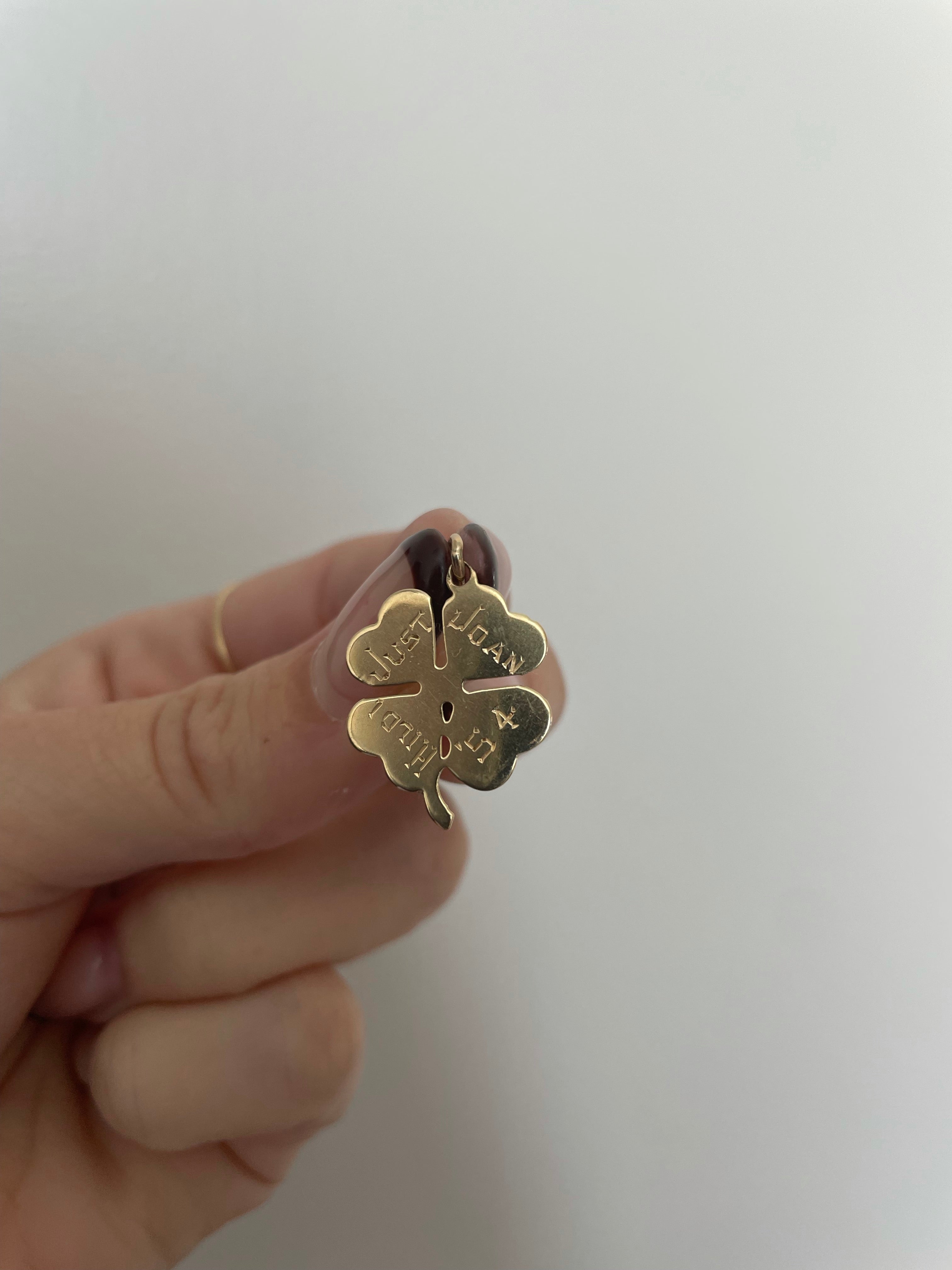 Vintage Engraved Clover