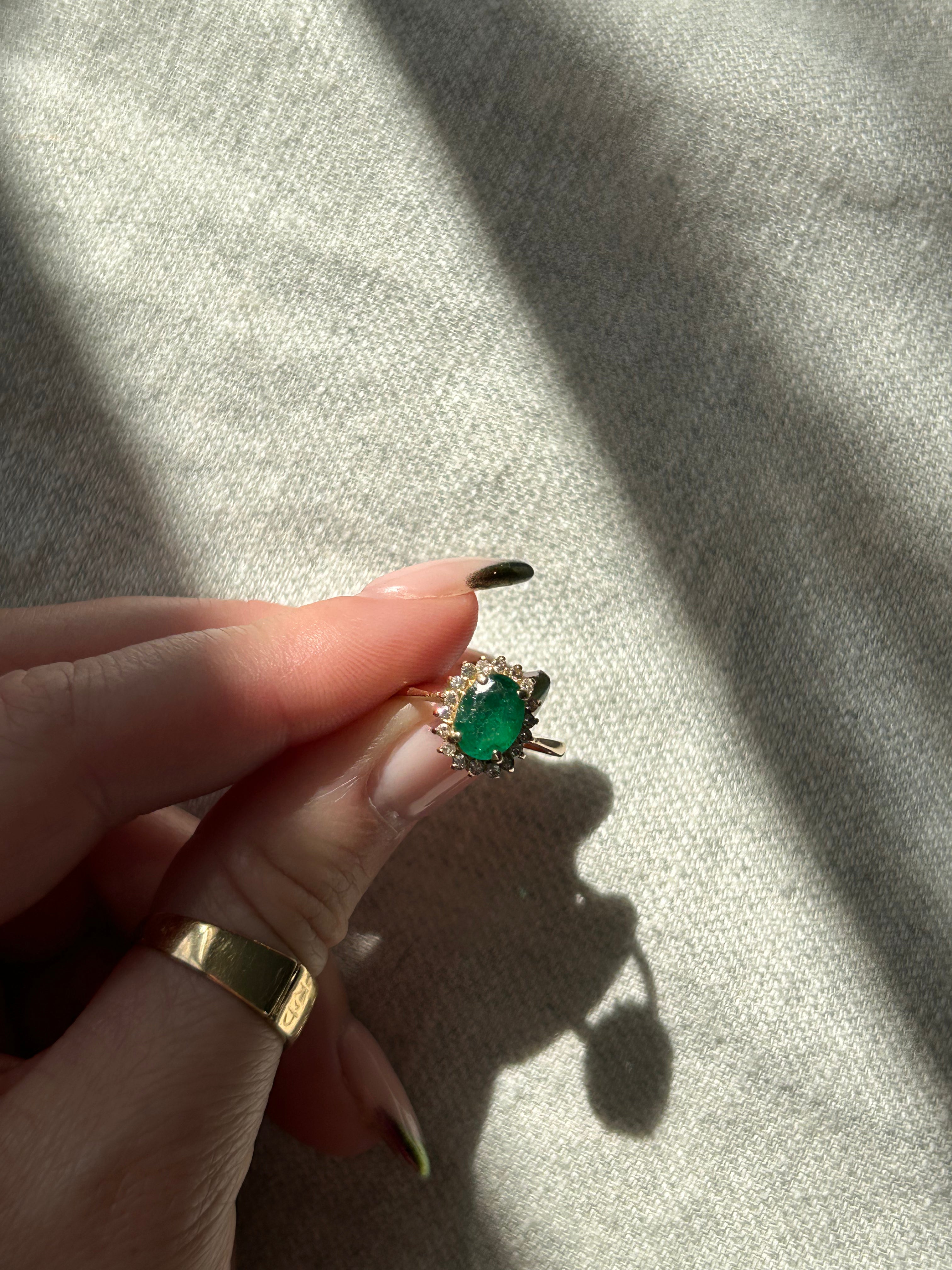 Emerald Diamond Ring