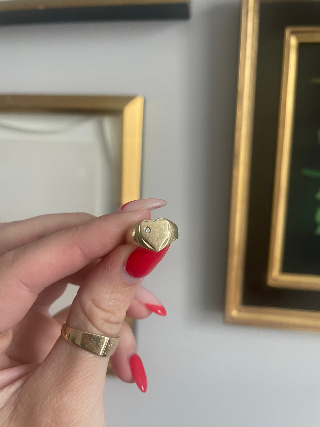 Diamond Pinky Ring