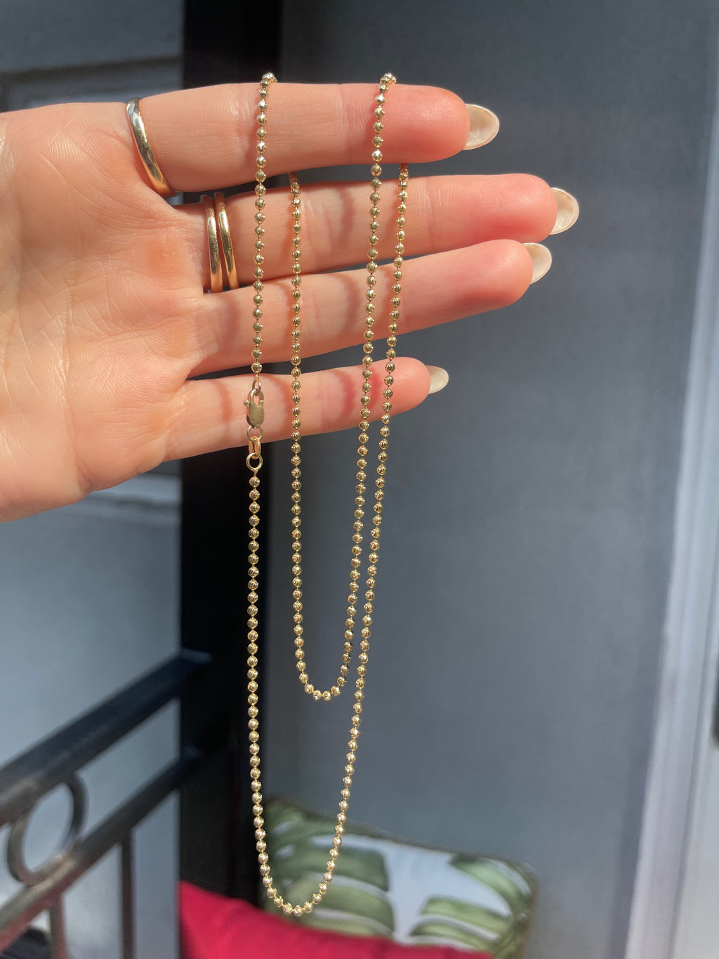 Vintage Diamond Cut Ball Chain