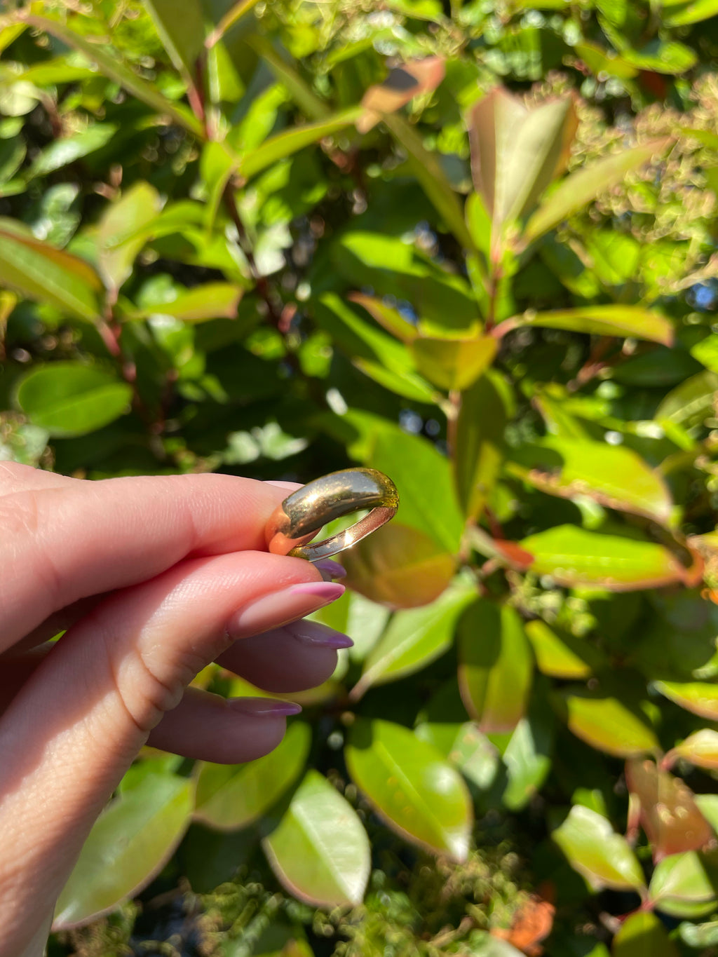 18k, size 6.5 dome ring