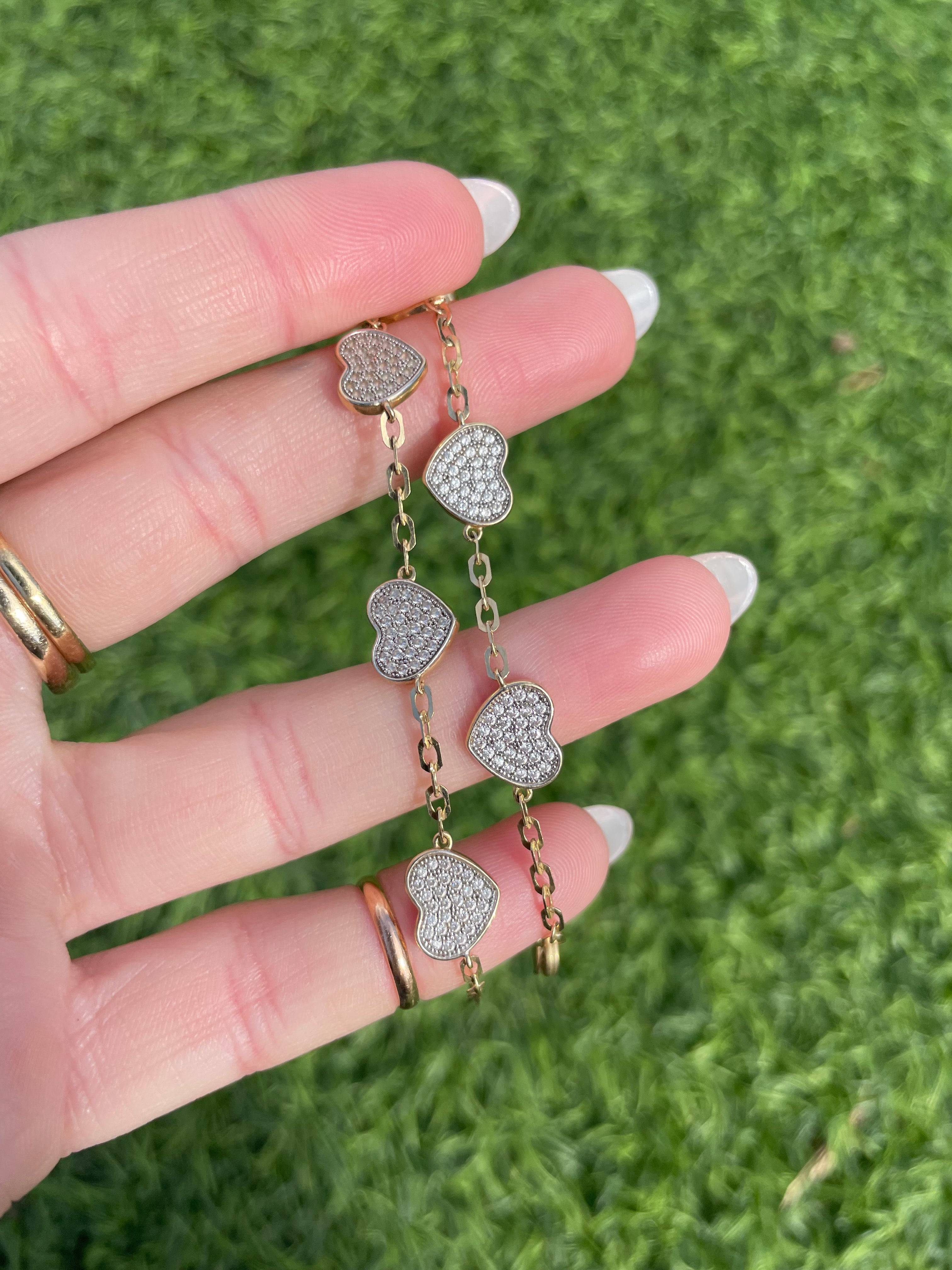 Diamond Heart Bracelet