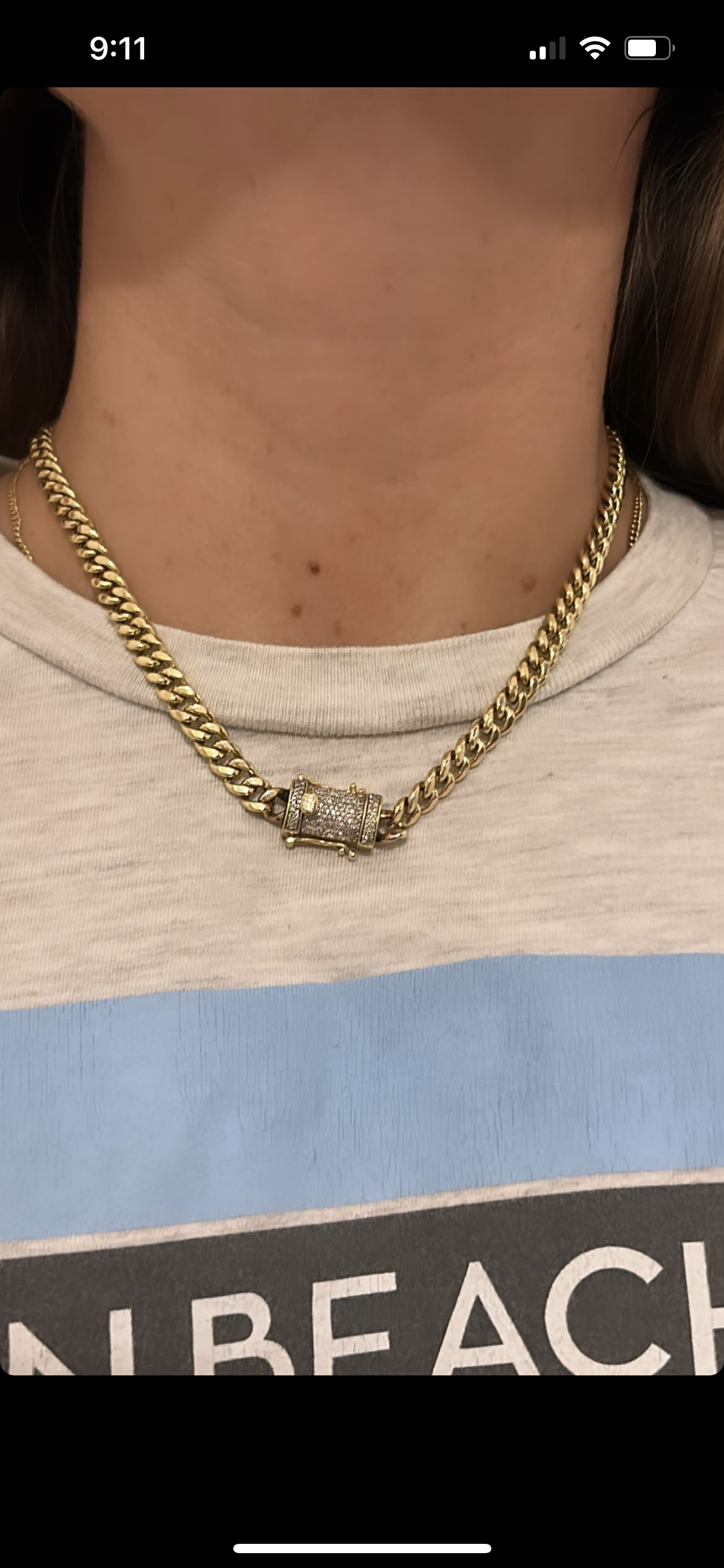Diamond Clasp Curb
