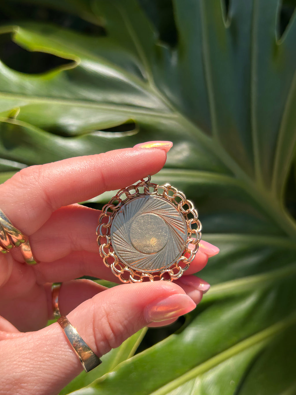 Four Leaf Clover Reversible Charm