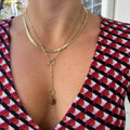 Vintage Paperclip E Necklace